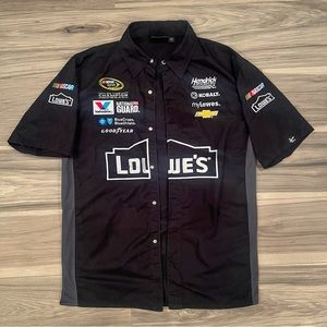 Vintage Jimmy Johnson NASCAR black button up — Chase Authentics
